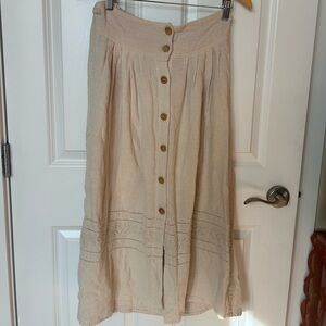 Tan vintage maxi skirt
